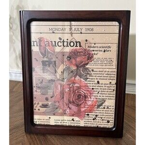 Teak Picture Frame - Rounded Corners - 11.25" x 9.25" - Made in Thailand